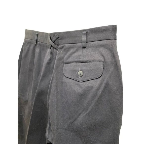 Size 10 Izod Women's Navy Blue Stretch Cotton Chino Pants New Y2K - Picture 7 of 8